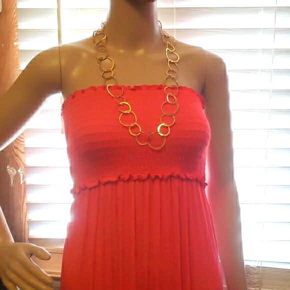 Nwt Urban Mix Strapless Maxi Dress - Picture 4 of 5